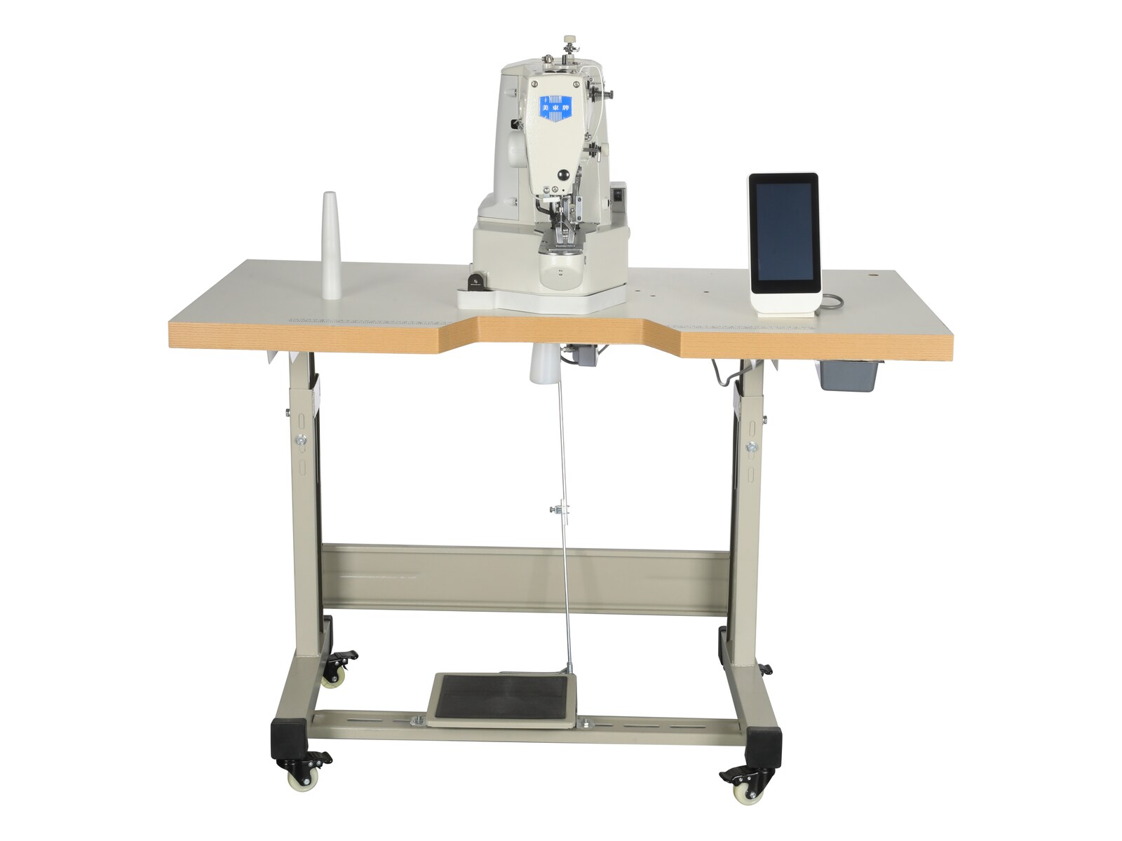 Photo 2 of Bar tacking and button sewing machine